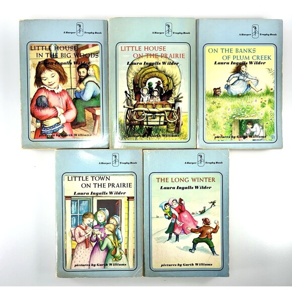 Little House On The Prairie Books Laura Ingalls Wilder Vintage 1971 Blue Set Lot - Picture 1 of 16